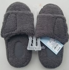 Cat  Jack Boy's Size Small 13/1 Ace Adjustable Slide Slippers - Gray - NEW