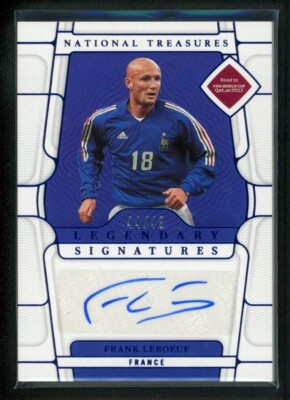 2022 FRANK LEBOEUF 44/49 AUTO PANINI NATIONAL TREASURES FIFA ROAD TO WORLD CUP