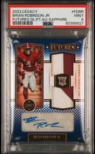 Brian Robinson Jr. PSA 9 Auto 2022 Panini Legacy Rookie Patch Commanders #d /25 