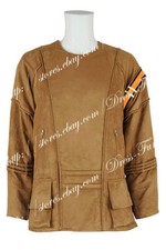 Cosplay Star The Motion Picture Spock Brown Suede Costume Jacket
