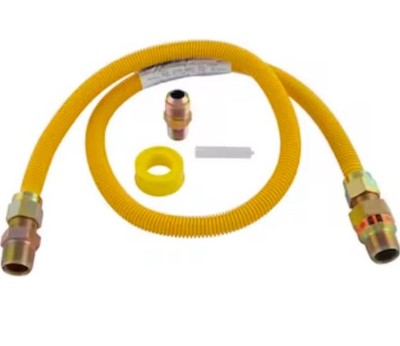 Eastman 5/8'' OD Gas Range Connector Kit 48'' Length-3498W