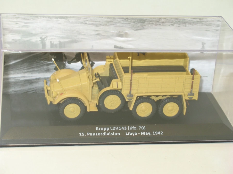 Camion Tedesco SABBIA KRUPP, Collezione Auto Altaya 1:43 Militare - Immagine 2 di 2