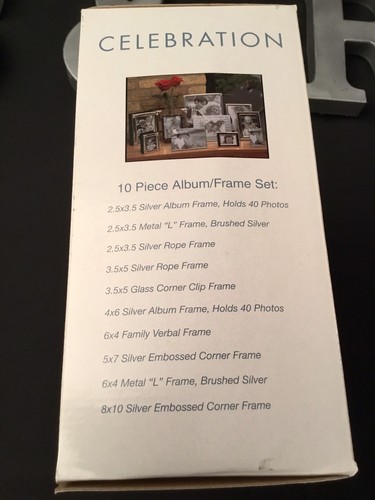 Snapshots 10 Piece Celebration Album Photo Frame Collection Set - Picture 3 of 4