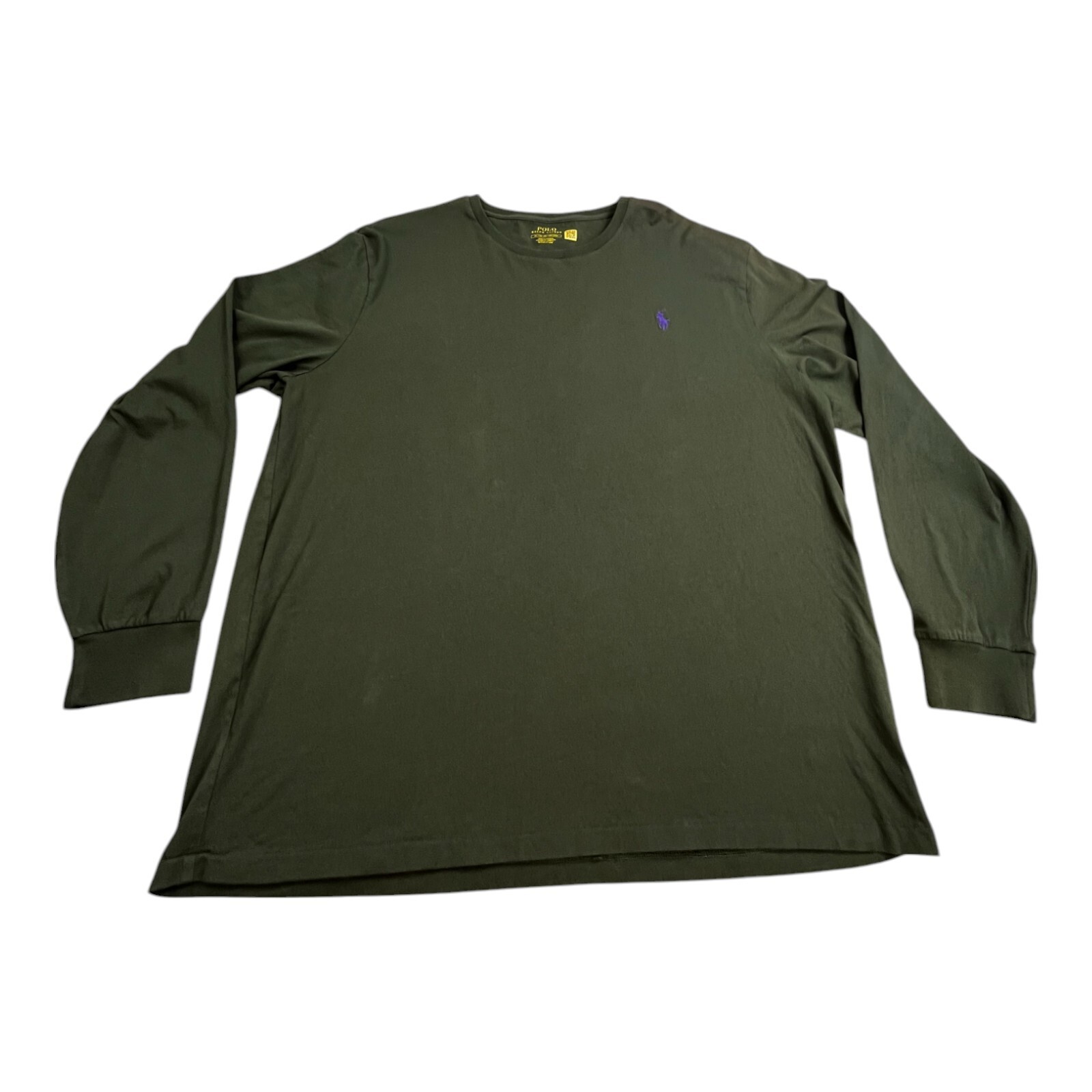 Polo Ralph Lauren Uomo XL Verde Pullover Felpa Pony Ricamato 185 104A