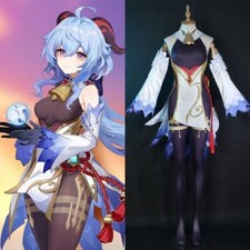 Aninme Genshin Impact Ganyu Costume Cosplay Dress Ver 1 Handmade costume