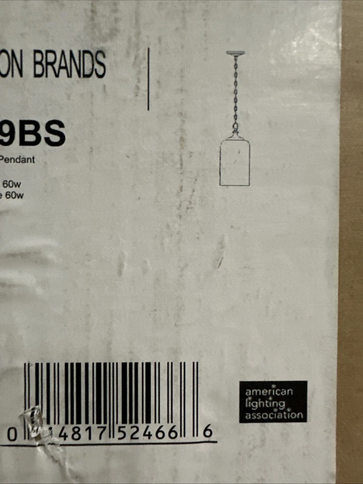 Colgante Feiss Hounslow de 1 luz, acero cepillado - P1309BS Foto 3 de 4