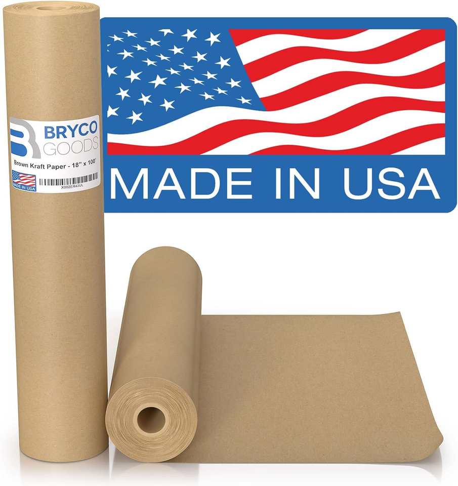 18" X 1,200" Brown Kraft Packing Paper Versatile for Different Arts