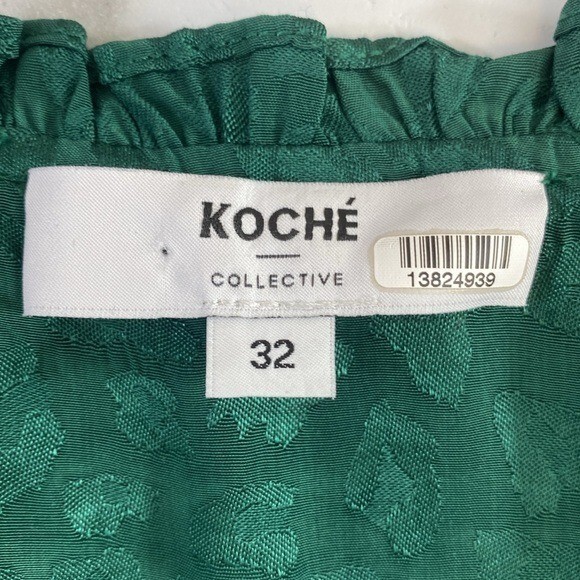 Koche Lace Trim Python Zip Top Blouse Womens Size… - image 9