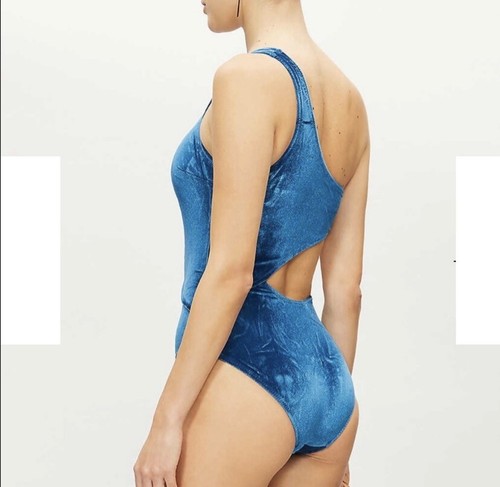 Solid & Striped The Claudia Cut-Out Velvet Swimsuit Size XS - Picture 3 of 12