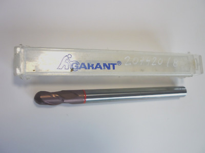 GARANT 207420 Ø 8 mm VHM Vollradiusfräser Kugel HPC Z-3 L 100 Kugelfräser