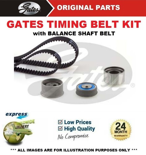 GATES TIMING BELT KIT for MITSUBISHI LANCER Saloon 2.0 16V EVO VIII 2004-2005 - Picture 1 of 8