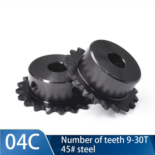 04C Catena Ingranaggio 9 -30 Denti Ingranaggio Industriale 5mm-16mm Foro 45# Acciaio - Foto 1 di 7