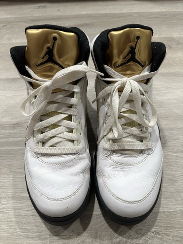 CHK9 Nike Air Jordan 5 Olympic 2016 Mens Size 10.5 136027-133 OG V Retro White - Picture 2 of 10