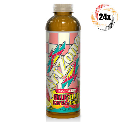 24x Bottles Arizona Half & Half Iced Tea Lemonade With Raspberry Flavor | 20oz