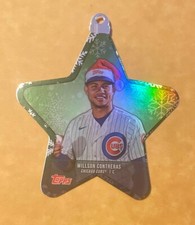 2021 Topps Holiday Baseball Willson Contreras Oversized MLB Star Ornament DieCut