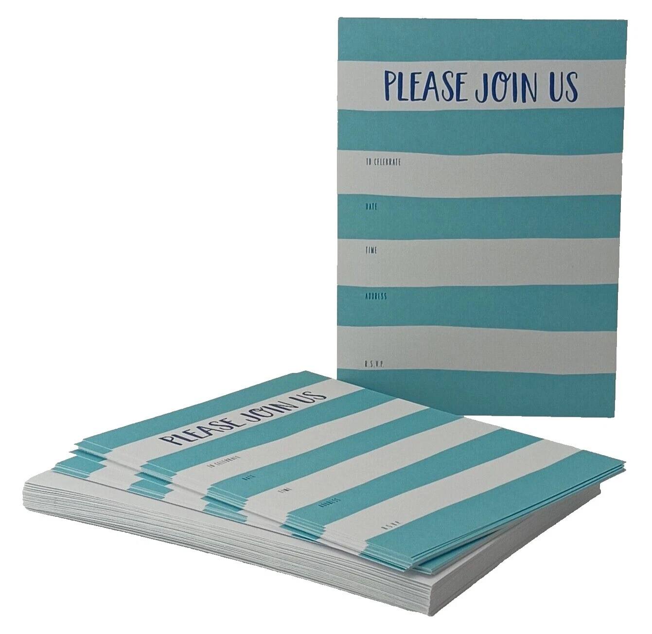 All Occasions White Greeting Invitations