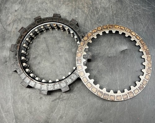 1972-1973 Yamaha DT2 DT3 250 DT250 Enduro Engine Clutch Friction Plate Assembly - Picture 3 of 9