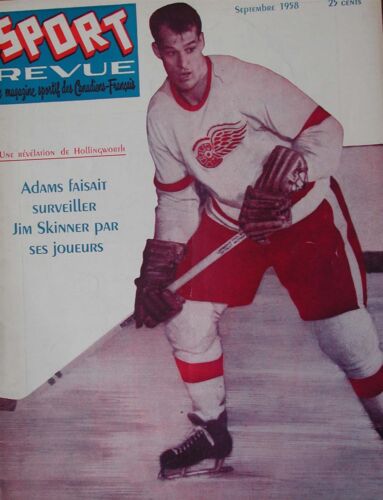 PRINT HOCKEY PICTURE DETROIT RED WINGS GORDIE HOWE COVER MAGAZINE - Picture 1 of 1
