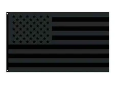 3x5FT All Black American Flag US Black Flag Tactical Decor Blackout USA 100D