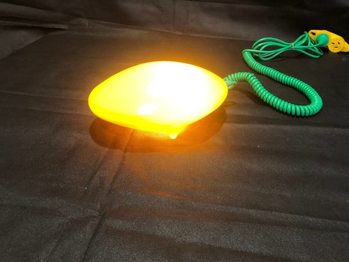 K & M Hagberg Yellow/Green Löv Table Lamp IKEA, 00s Rare Retro Space Age Atomic - Picture 7 of 9