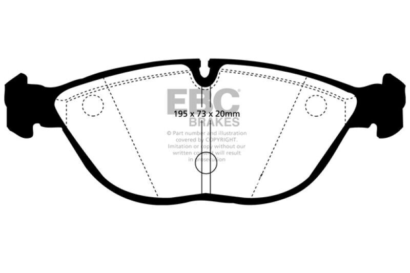 EBC DP51035NDX Blue Stuff NDX Front Pads for 2000-2006 Audi/BMW/Mercedes/Bentley
