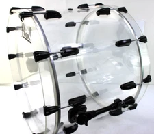 Pearl Crystal Beat 22 x 16 Bass Kick Drum - Ultra Clear  #R2735