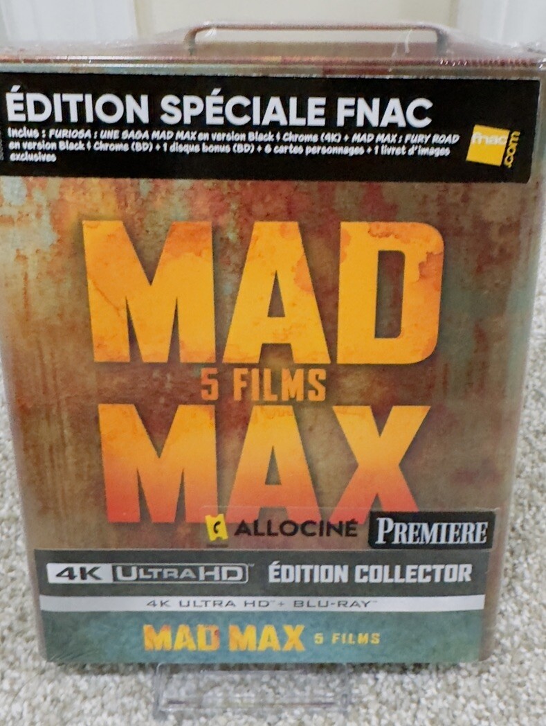 Mad Max 5-Film Collection w. Metal Petrol Gas Can Metal Tin (4K