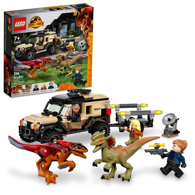 パクパク7 LEGO Jurassic World: Pyroraptor & Dilophosaurus Transport (76951