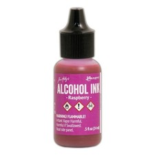 Ranger, Tim Holtz, Alcohol Ink, Raspberry Alcohol Ink, .5 fl oz, Pink Ink