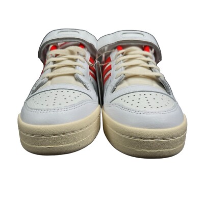 【cream】 Adidas Forum 84 Low White Vivid Red Cream Shoes GY5848 Men's