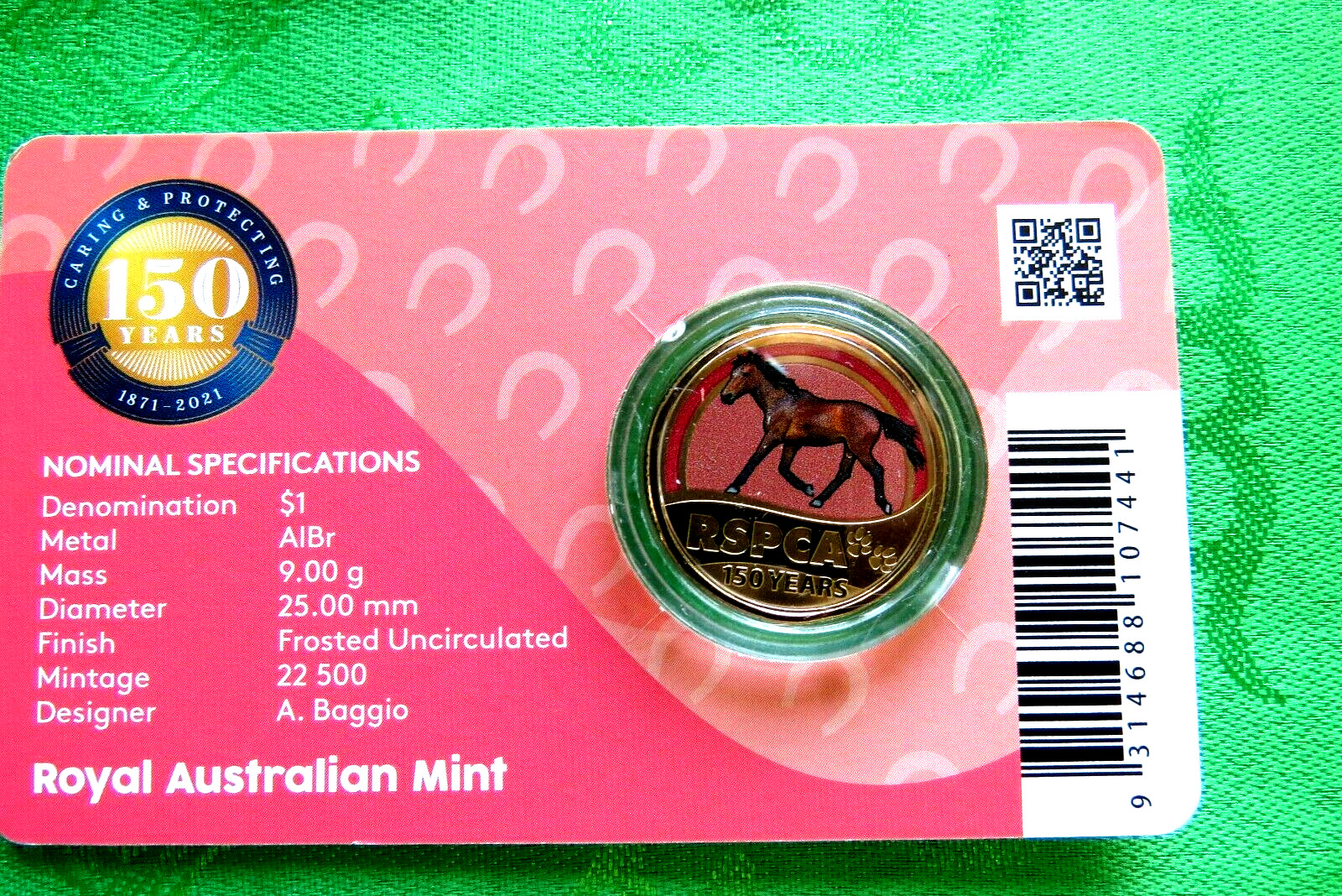 2021 RSPCA 150th Anniversary UNC - Horse