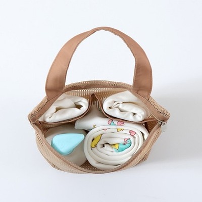 Diaper Bag Storage Organizer Bag Solid Color Mom Bag Multifunction Travel Bag