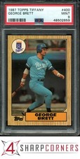 1987 TOPPS TIFFANY #400 GEORGE BRETT ROYALS HOF PSA 9