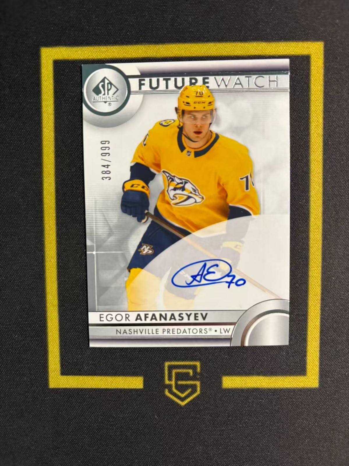 2023-24 SP Authentic Future Watch Auto /999 Egor Afanasyev FCZYX
