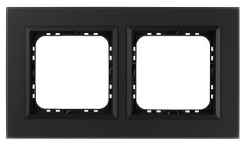 SONATA Black Matte Frosted Glass Frame 2X