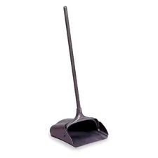 Rubbermaid Commercial Fg253104bla Long Handled Dust Pan With Wheels,
