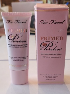 Too Faced Primed & Poreless Skin Smoothing Face Primer 1oz NIB DISCONTINUED 