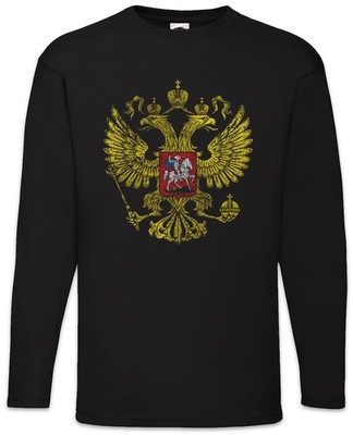 Soviet Eagle Vintage Logo Langarm T-Shirt Union Moscow Moskau Moskau Communism