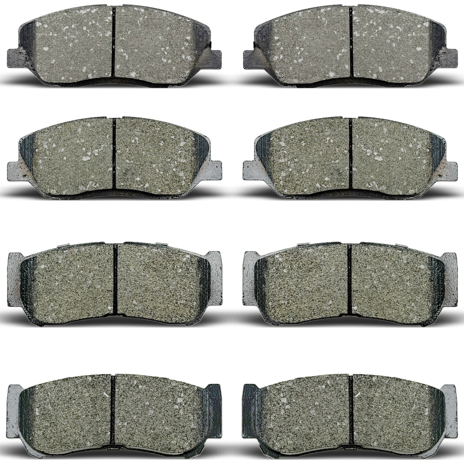 Front & Rear Disc Ceramic Brake Pads for 2007 2008 2009 Hyundai Santa Fe