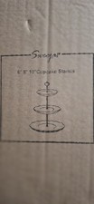 3 Tier Ceramic Cake Stand Wedding, Dessert Cupcake Stand for Tea Party Servin...
