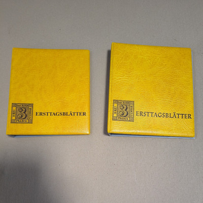 2  Ringbinder ETB/Ersttagsblätter-Alben  sehr guter gebrauchter Zustand (K2)