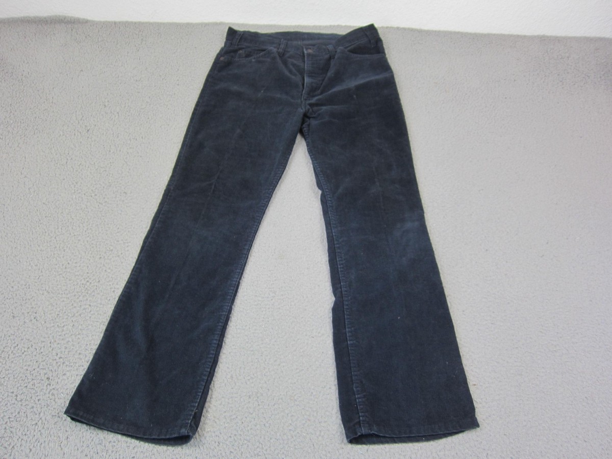 Vintage Levis 517 Jeans Mens 36 x31 Blue Bootcut Flared Corduroy