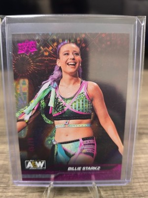 Upper Deck 2024 AEW All Elite Wrestling Billie Starkz #65 Pink Pyro RC /79