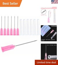 High-Quality 100Pack 18Ga 1Inch Disposable Needles for Industrial Applications