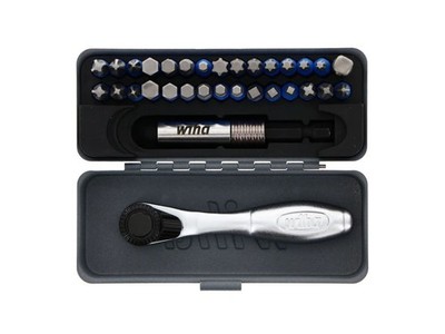 Wiha 76889 - 32 Piece GOBOX Terminator Blue Mini Ratchet & Impact Bit Set