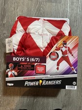 Mighty Morphin Power Rangers Red Ranger Child Kid Muscle Costume Size Small 6/7