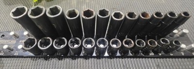 Cornwell USA Impact Socket 3/8 Metric Deep and Shallow Socket Set 8-19mm