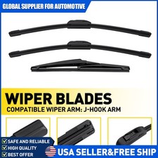 3pcs 1818 Front Windscreen Wiper And 11 Rear Wiper Blade For Chevy Hhr 06-11
