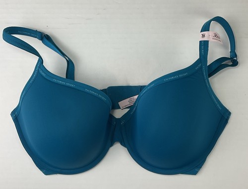 Victoria's Secret T-shirt Lightly Lined Demi Bra 36DD Turquoise Style 26667345 - Picture 2 of 6