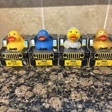  FREE SHIP 2" JEEP RUBBER DUCK 4-PK Series 1 License 2 Play Toys